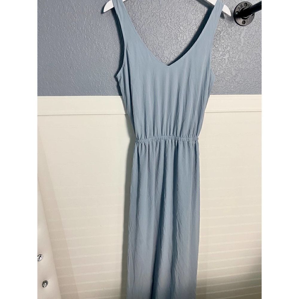 Mumu Blue Kendall V-Neck Formal Maxi Dress - Picture 4 of 5